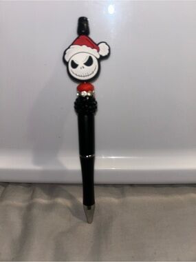 Jack skeleton beaded pen